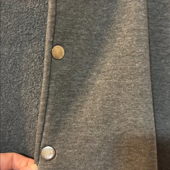 Original Deluxe Gray Hooded Sweatshirt with Black Label - Picture 5 of 7